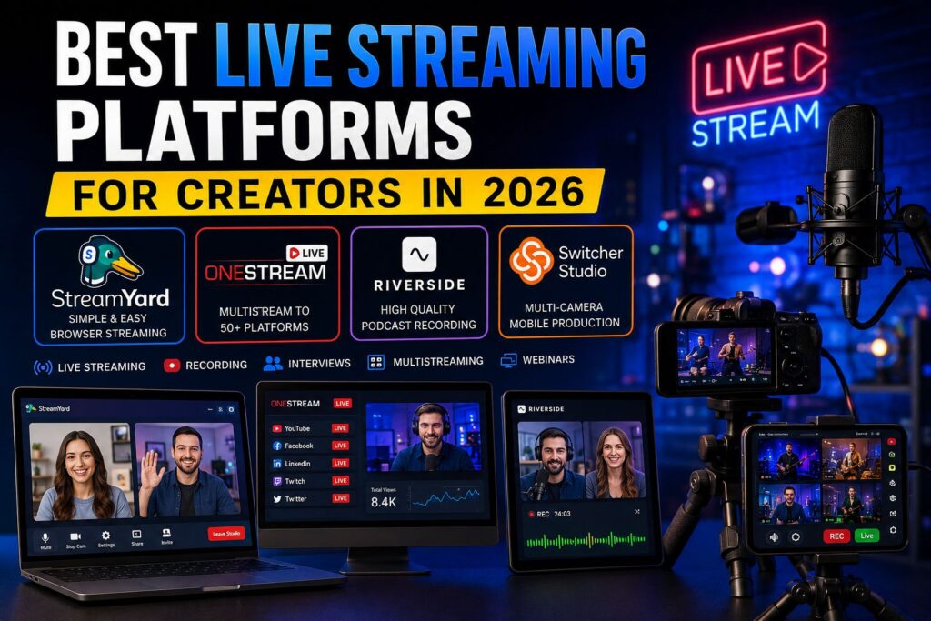 Best Live Streaming Platforms for Creators in 2026