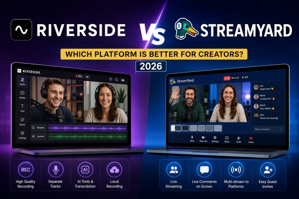 Riverside vs StreamYard: Which Platform Is Better for Creators?