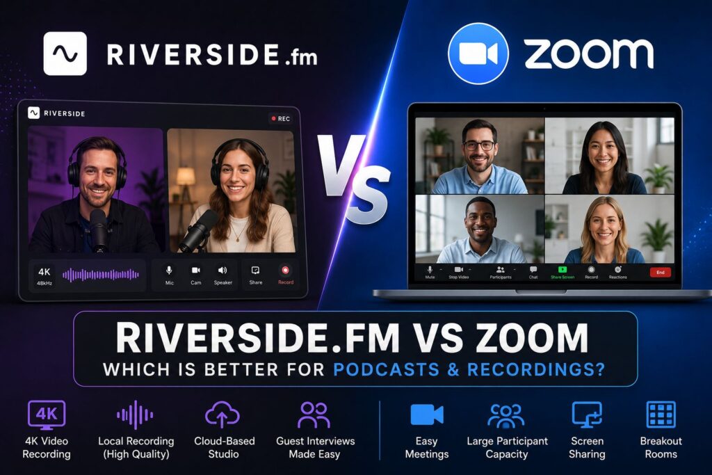 Riverside.fm vs Zoom